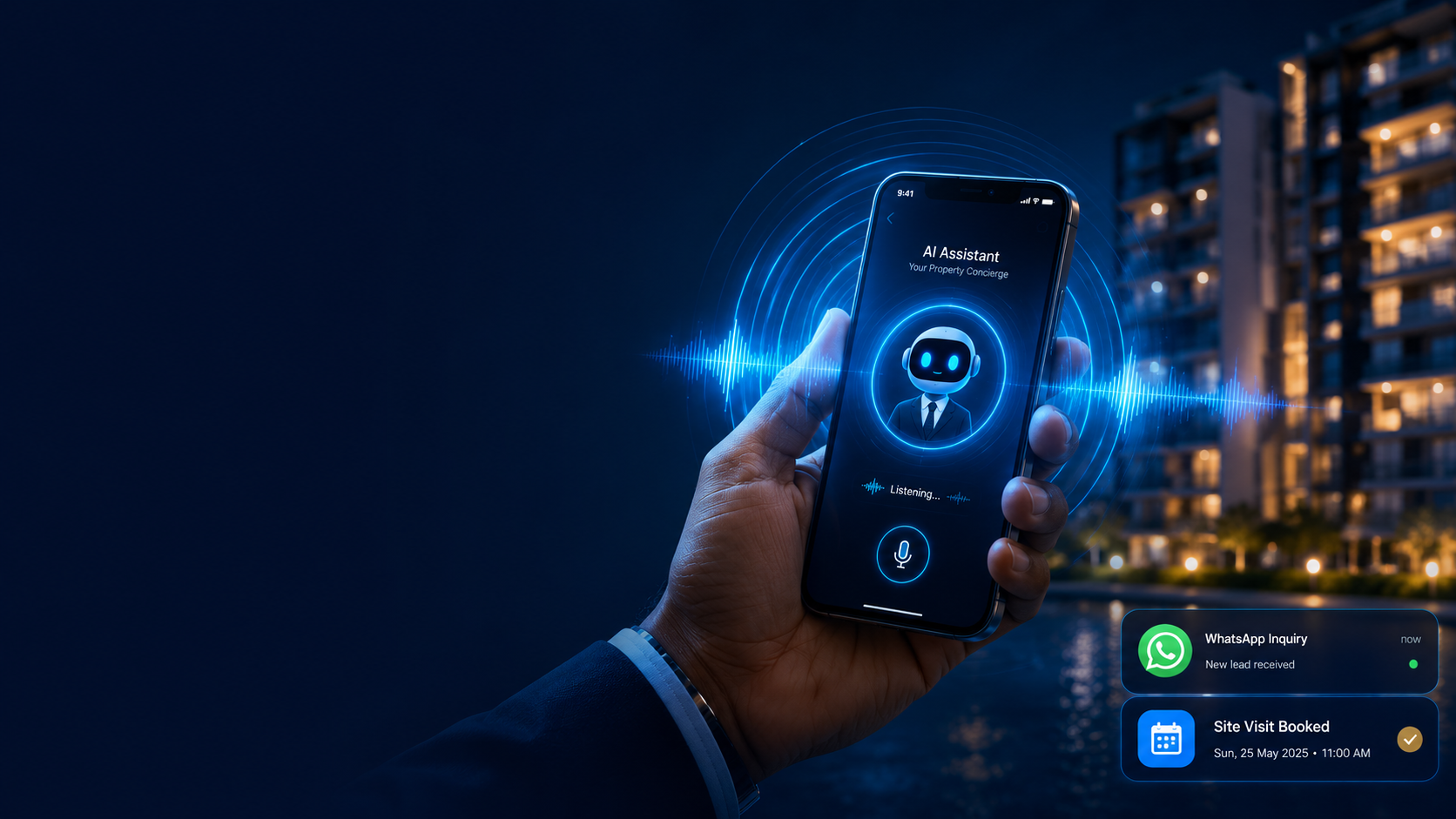 AI voice agent real estate India