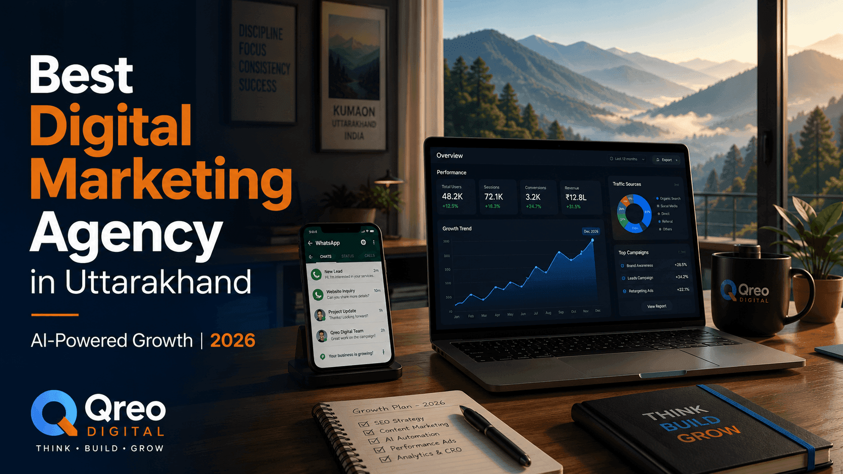 digital marketing agency Uttarakhand - Qreo Digital AI-powered growth 2026